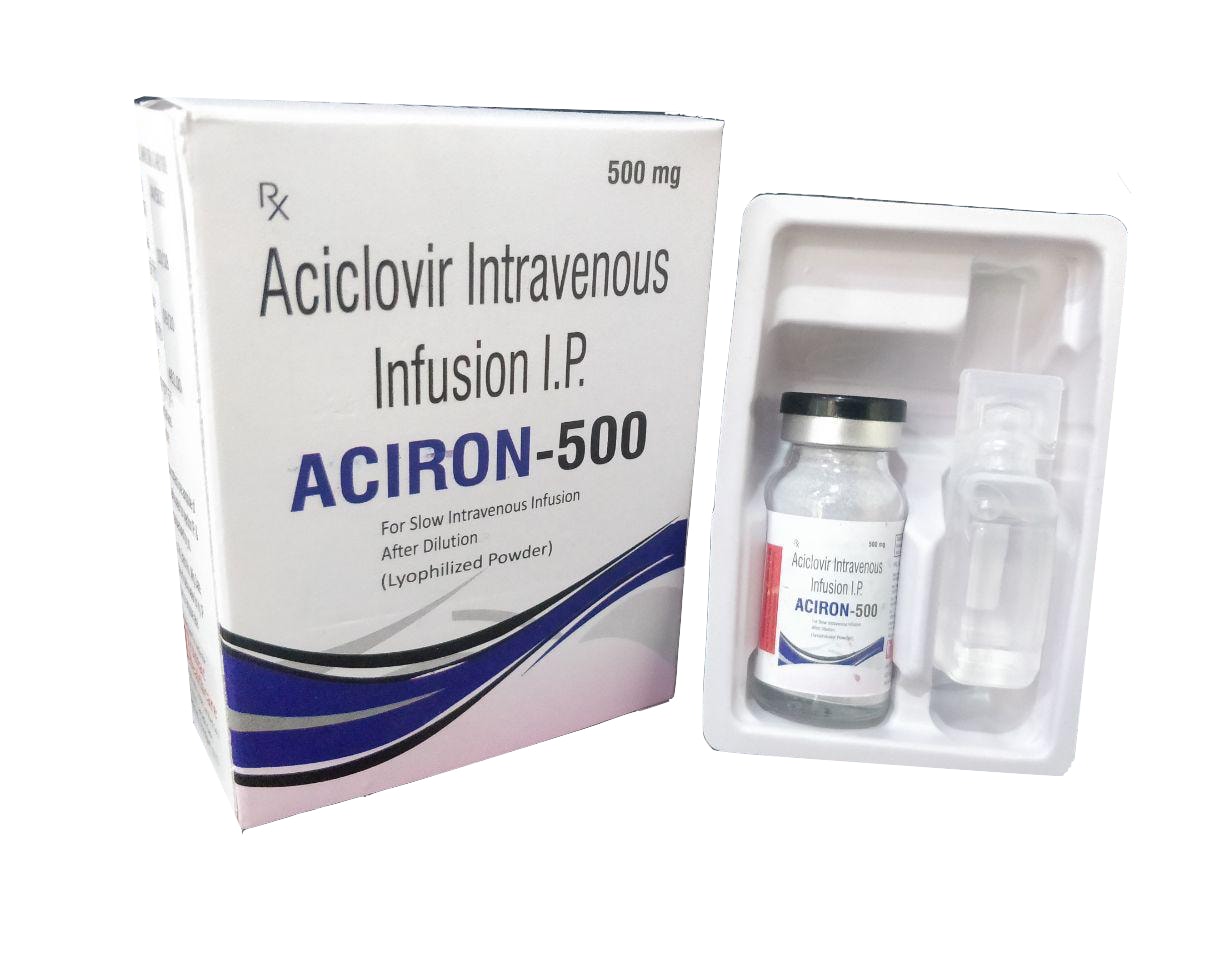 Aciron-500 Injection — Acyclovir 500 mg (Lyophilised) from Trumac Healthcare PCD Pharma Franchise India