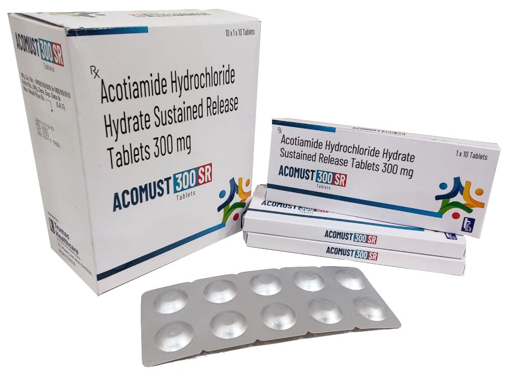 Acomust-300 SR Tablet — Acotiamide 300 mg (Sustained Release) — DCGI Approved Molecule from Trumac Healthcare PCD Pharma Franchise India