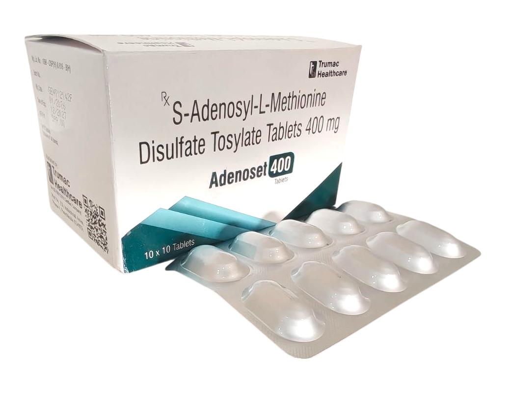 Adenoset-400 Tablet — S-Adenosyl L-Methionine (SAMe) 400 mg from Trumac Healthcare PCD Pharma Franchise India