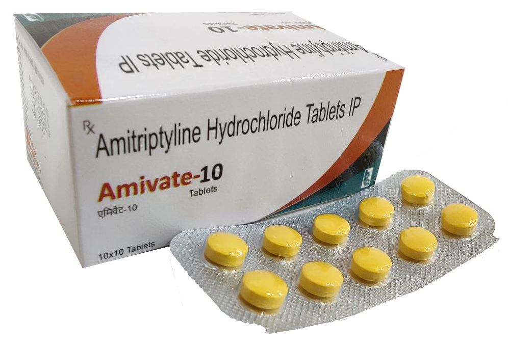 Amivate-10 Tablet — Amitriptyline 10 mg from Trumac Healthcare PCD Pharma Franchise India