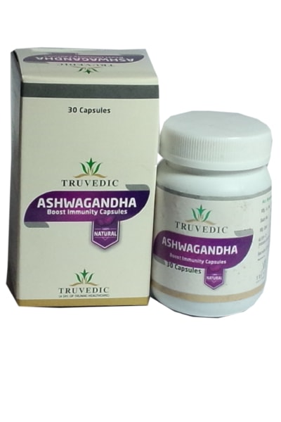 Truvedic Ashwagandha Capsule — Ashwagandha (Withania somnifera) Extract 500 mg from Trumac Healthcare PCD Pharma Franchise India