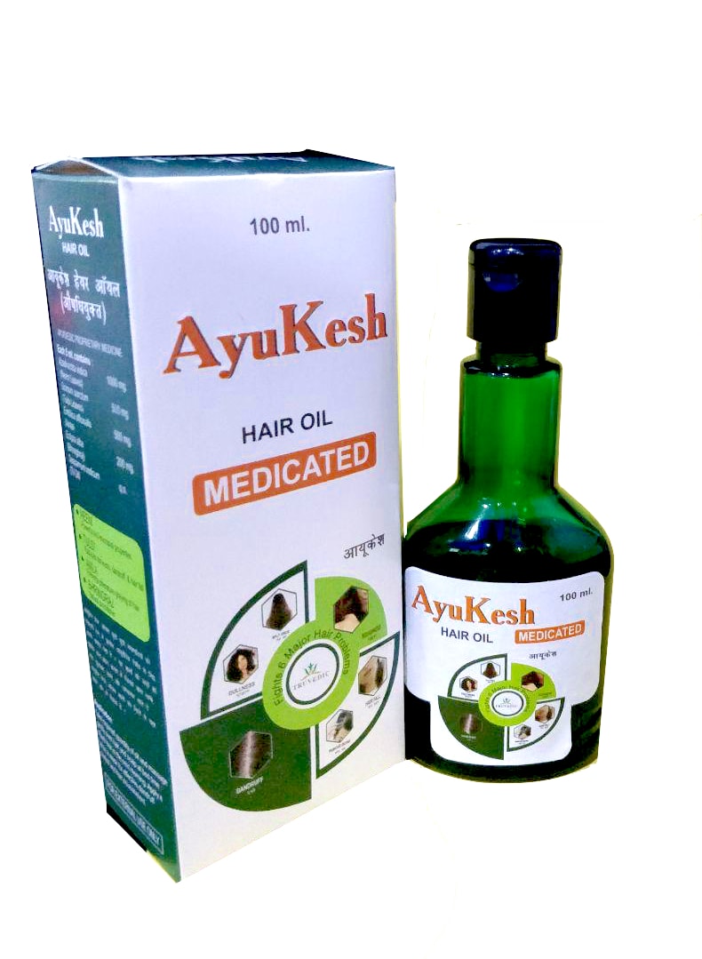 Hair Fall, Dandruff, Pre-mature Greying of Hair, Alopecia Sidhi with Neem + Tulsi + Amla + Bhringraj + Till Oil Oil — manufactured by Trumac Healthcare