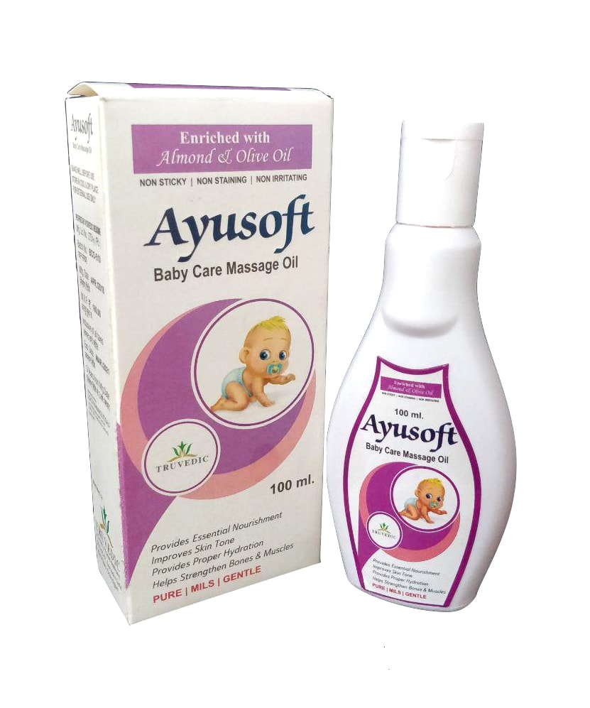 Baby Massage Oil Ratanjot + Nirgundi + Rose Oil + Shankhpushpi + Soya Oil + Aloevera + Chandan Oil + Badam Oil + Olive Oil + Til Oil Oil — manufactured by Trumac Healthcare