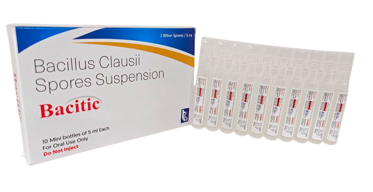 Bacitic Spores Suspension (10's Pack) — Bacillus Clausii Spores Suspension (Probiotic) 2 Billion CFU per dose from Trumac Healthcare PCD Pharma Franchise India