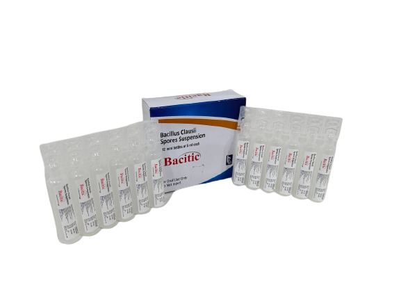 Bacitic Spores Suspension (12's Pack) — Bacillus Clausii Spores Suspension (Probiotic) 2 Billion CFU per dose from Trumac Healthcare PCD Pharma Franchise India