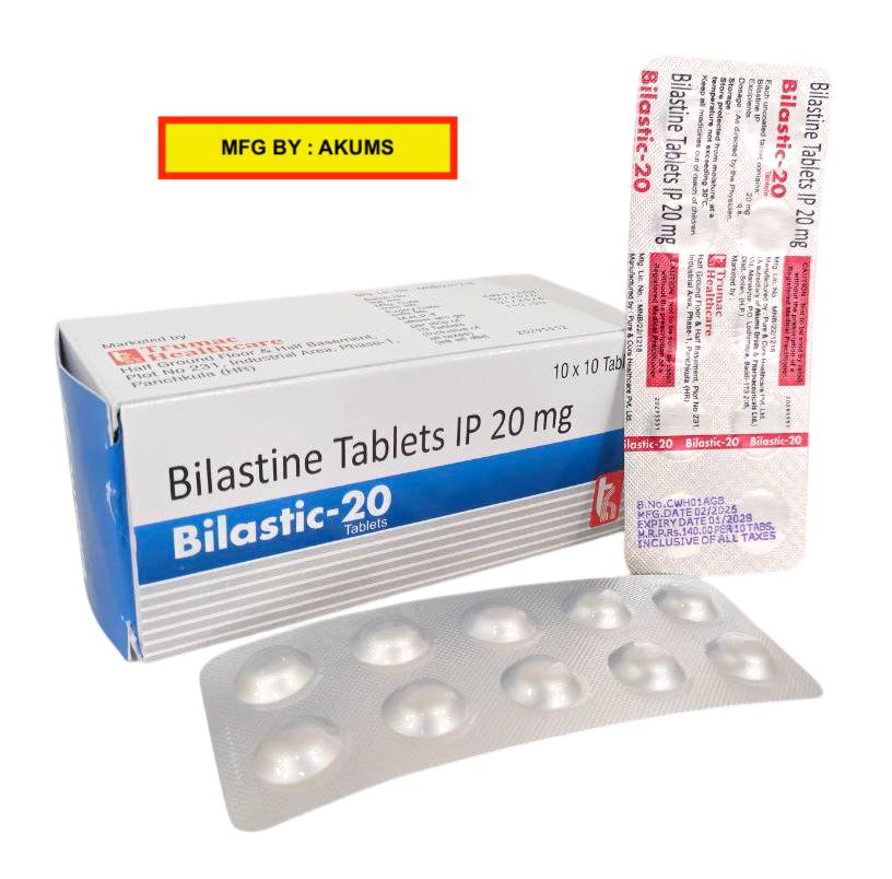 Bilastic-20 Tablet (Akums Pack) — Bilastine 20 mg from Trumac Healthcare PCD Pharma Franchise India