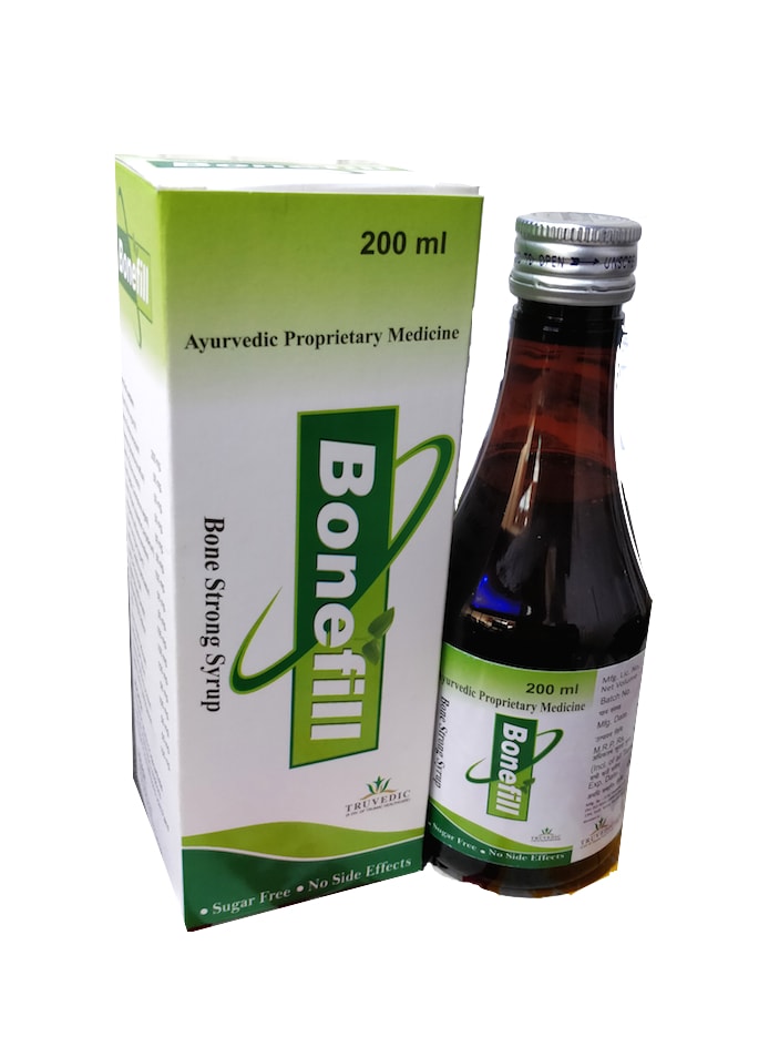 Bonefill Bone Syrup — Ayurvedic Herbal Bone & Joint Tonic Syrup from Trumac Healthcare PCD Pharma Franchise India
