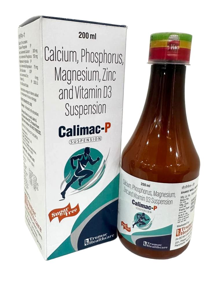 Calcium, Phosphorus, Magnesium, Zinc & Vit D3 Susp Suspension — manufactured by Trumac Healthcare