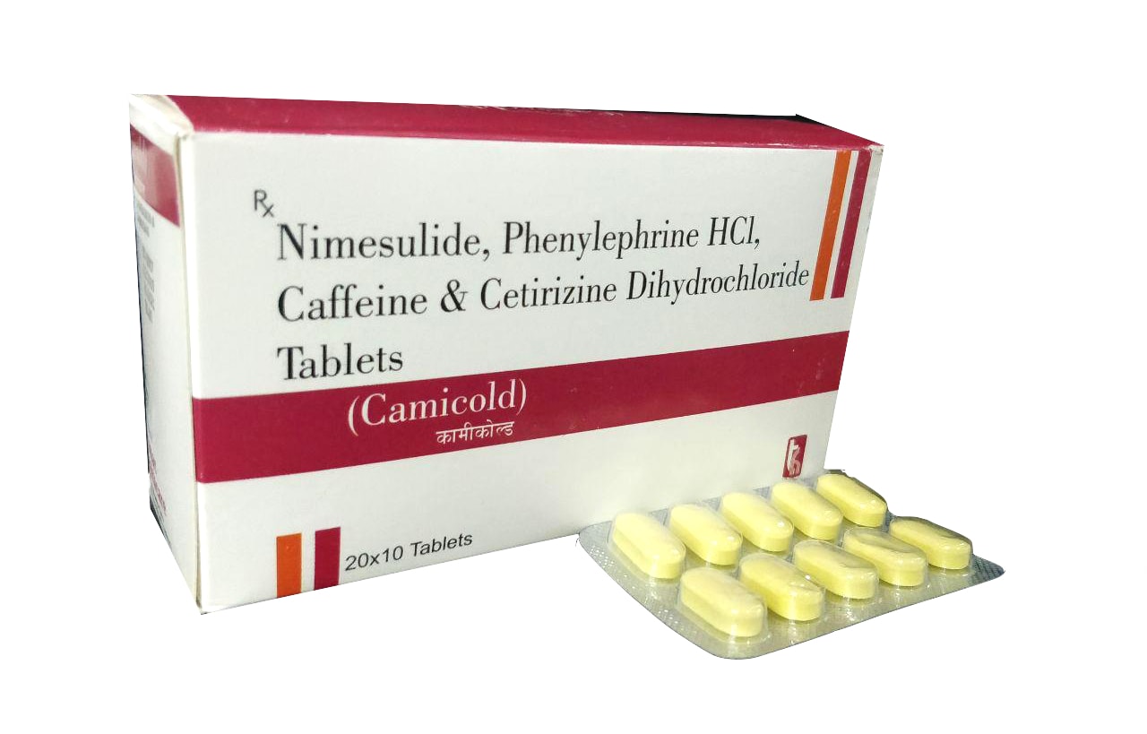 Camicold-Forte Syrup (60ml) — Chlorpheniramine Maleate 2 mg + Phenylephrine 5 mg per 5 ml from Trumac Healthcare PCD Pharma Franchise India
