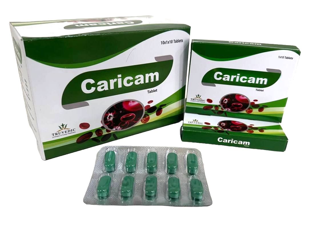 Caricam-Plus Capsule — Carica Papaya Extract 350 mg + Tinospora Cordifolia Extract from Trumac Healthcare PCD Pharma Franchise India