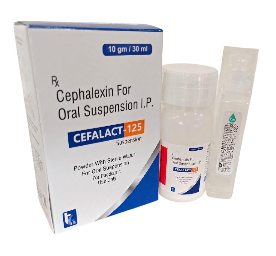 Cephalexin 125 mg/5 ml Dry Syp Syrup — manufactured by Trumac Healthcare