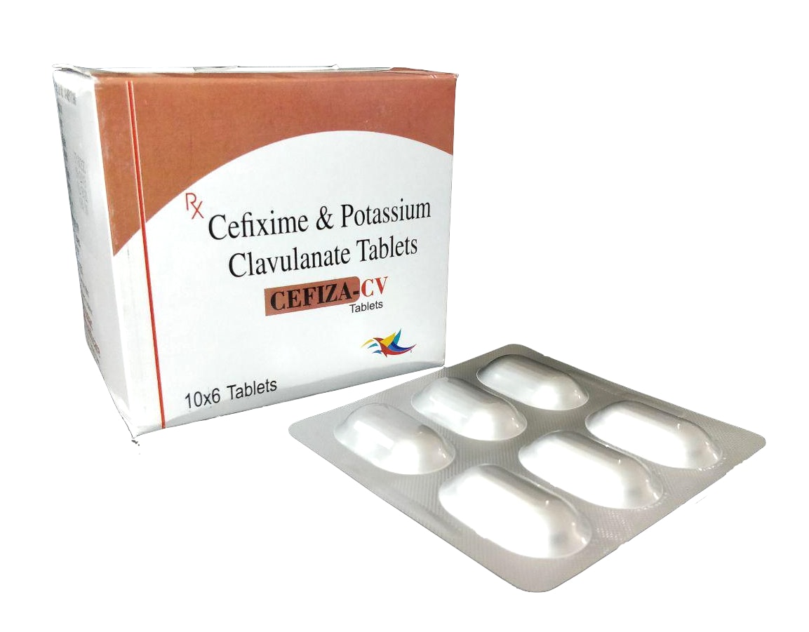Cefiza-CV Dry Syrup — Cefixime 50 mg + Clavulanic Acid 31.25 mg per 5 ml (Dry Syrup) from Trumac Healthcare PCD Pharma Franchise India