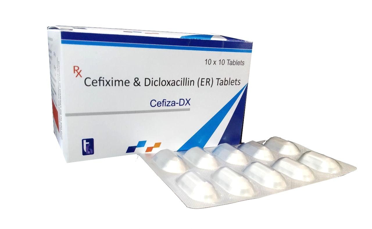 Cefixime 200 mg & Dicloxacilin 500 mg (Sustained release) Tablets Tablet — manufactured by Trumac Healthcare