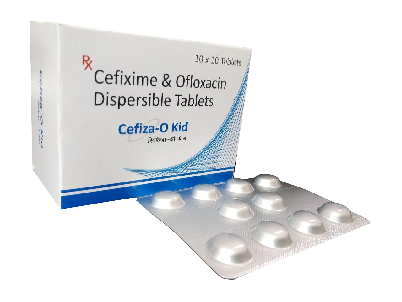Cefiza-O Kid DT Tablet — Cefixime Trihydrate 100 mg + Ofloxacin 100 mg (Dispersible) from Trumac Healthcare PCD Pharma Franchise India