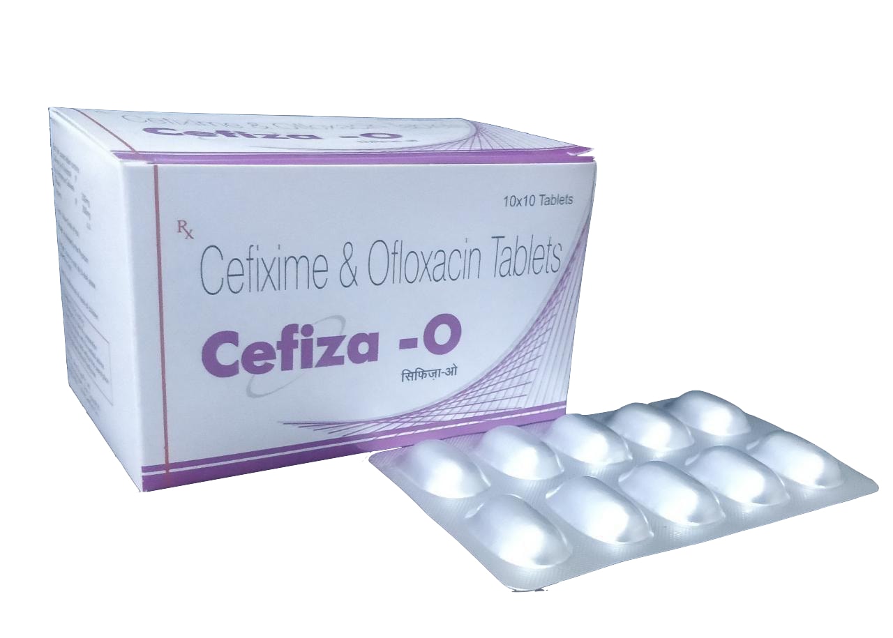 Cefiza-O Dry Syrup — Cefixime 50 mg + Ofloxacin 50 mg per 5 ml (Dry Syrup) from Trumac Healthcare PCD Pharma Franchise India