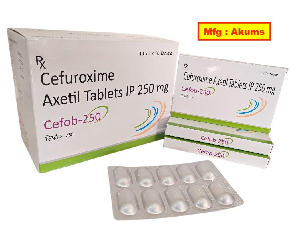 Cefob-250 Tablet (Akums Pack)