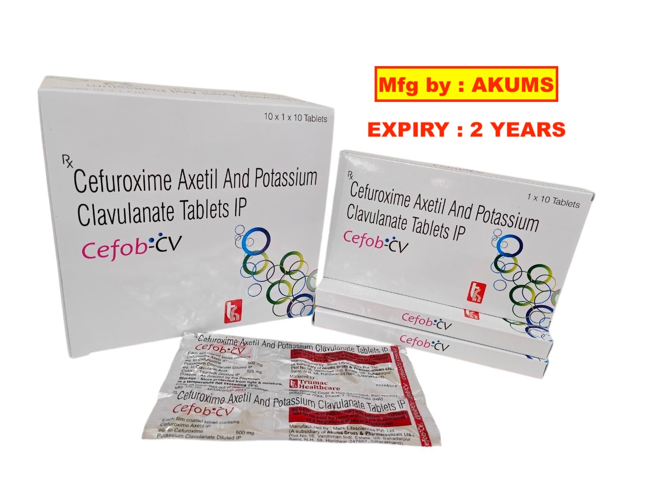 Cefob-CV 500 Tablet (Akums Pack)
