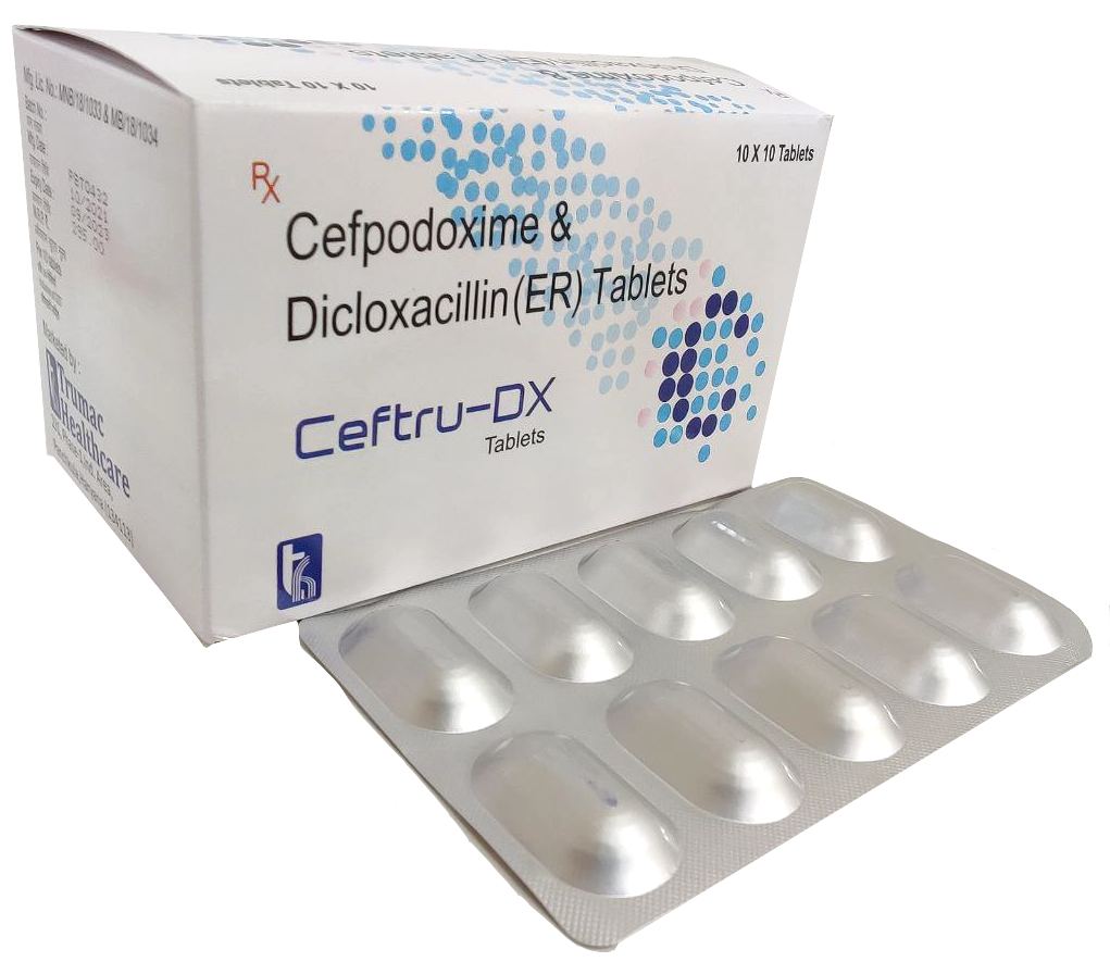 Cefpodoxime 200 mg & Dicloxacilin 500 mg (Sustained release) Tablets Tablet — manufactured by Trumac Healthcare