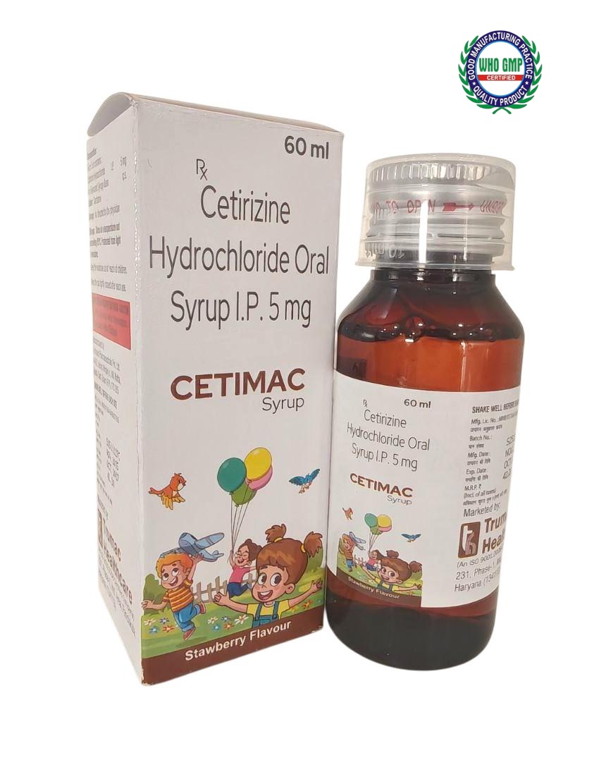 Cetirizine Syrup 5 mg Syrup — manufactured by Trumac Healthcare