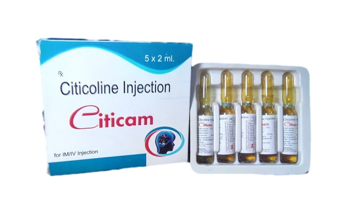 Citicam Injection — Citicoline Sodium 250 mg / 2 ml from Trumac Healthcare PCD Pharma Franchise India