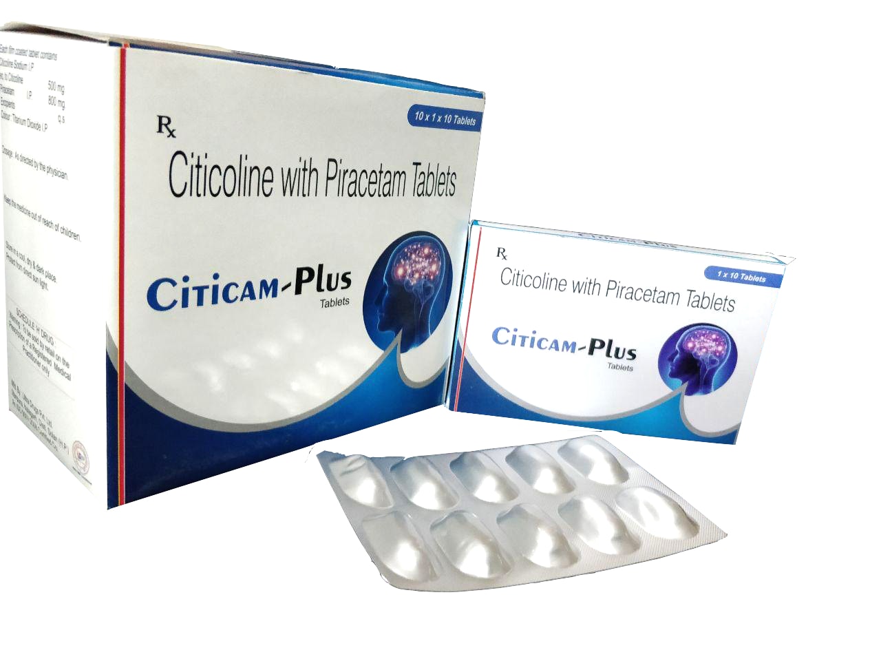 Citicoline Sodium 500 mg + Piracetam 800 mg Tablet — manufactured by Trumac Healthcare