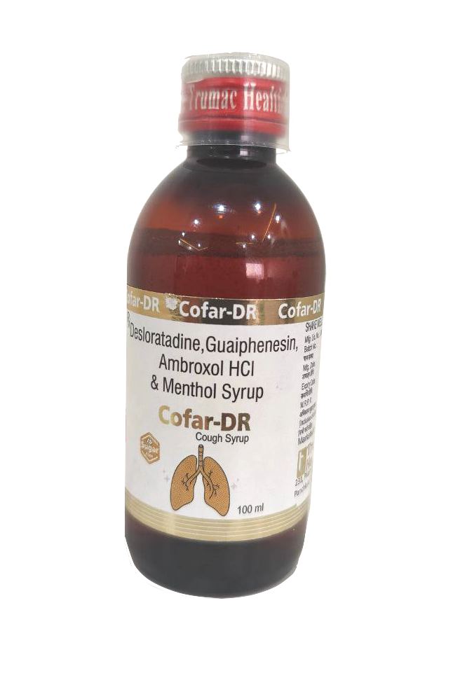Ambroxol (30 mg) + Desloratadine (2.5 mg) + Guaifenesin (50 mg) + Menthol (1 mg) (SUGAR FREE) Syrup — manufactured by Trumac Healthcare