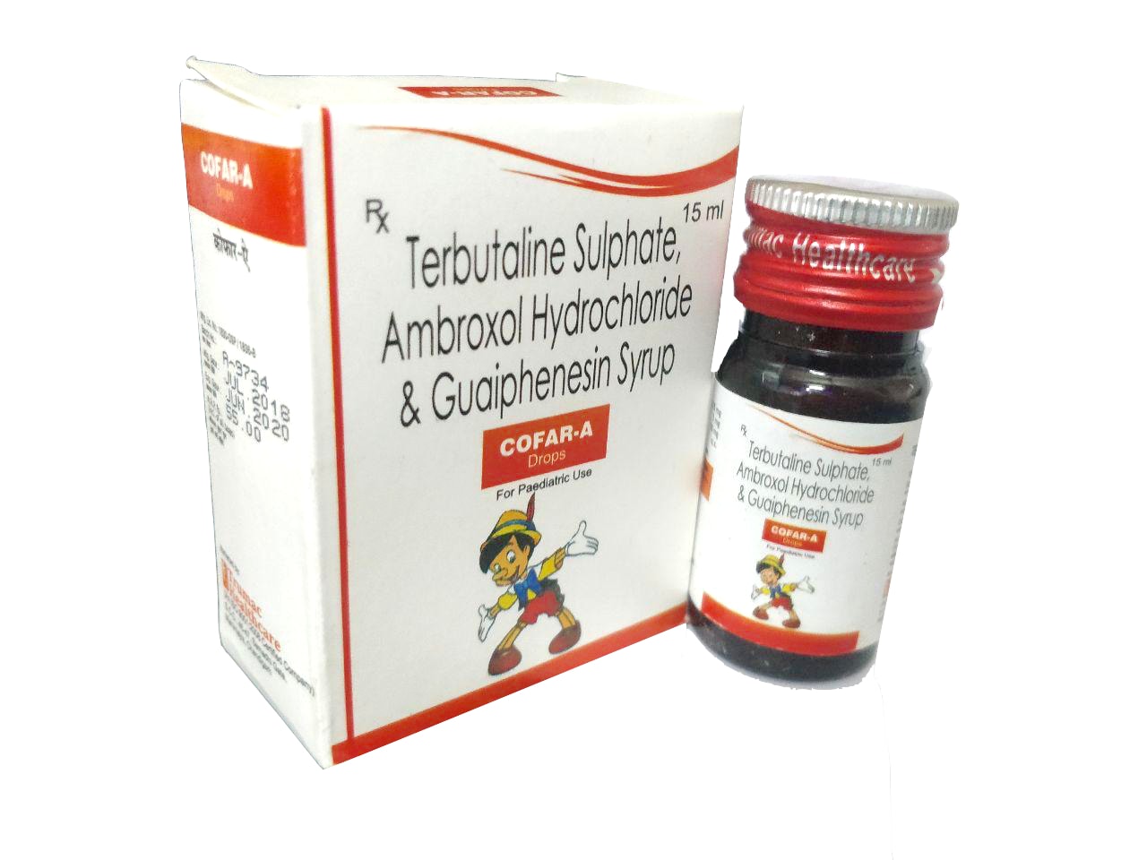 Cofar-A Drops — Terbutaline 0.25 mg + Ambroxol 3 mg + Guaifenesin 10 mg per ml from Trumac Healthcare PCD Pharma Franchise India