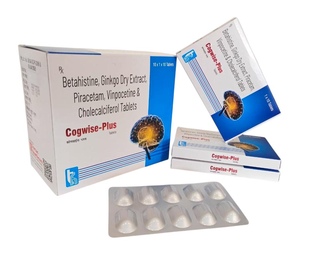 Betahistine (16 mg) + Vitamin D3 (400 IU) + Ginkgo Biloba (60 mg) + Piracetam (400 mg) + Vinpocetine (5 mg) Tablet — manufactured by Trumac Healthcare