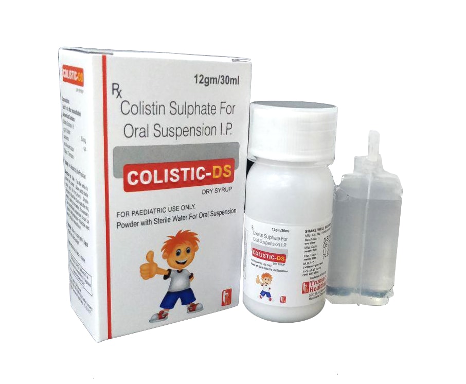 Colistin Sulphate 25 mg (With WFI) Syrup — manufactured by Trumac Healthcare