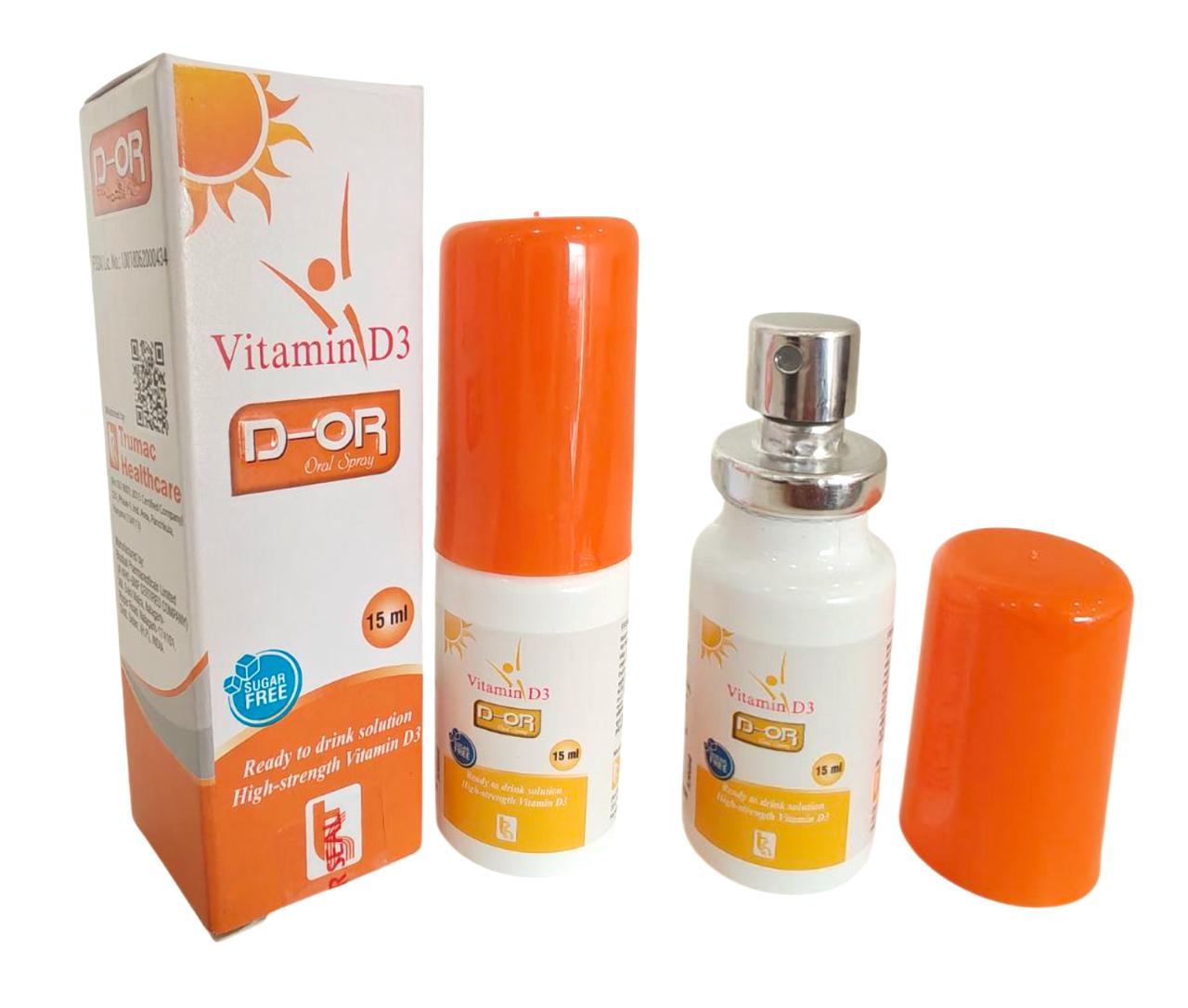 D-OR Oral Spray — Vitamin D3 400 IU per spray (15 ml) from Trumac Healthcare PCD Pharma Franchise India
