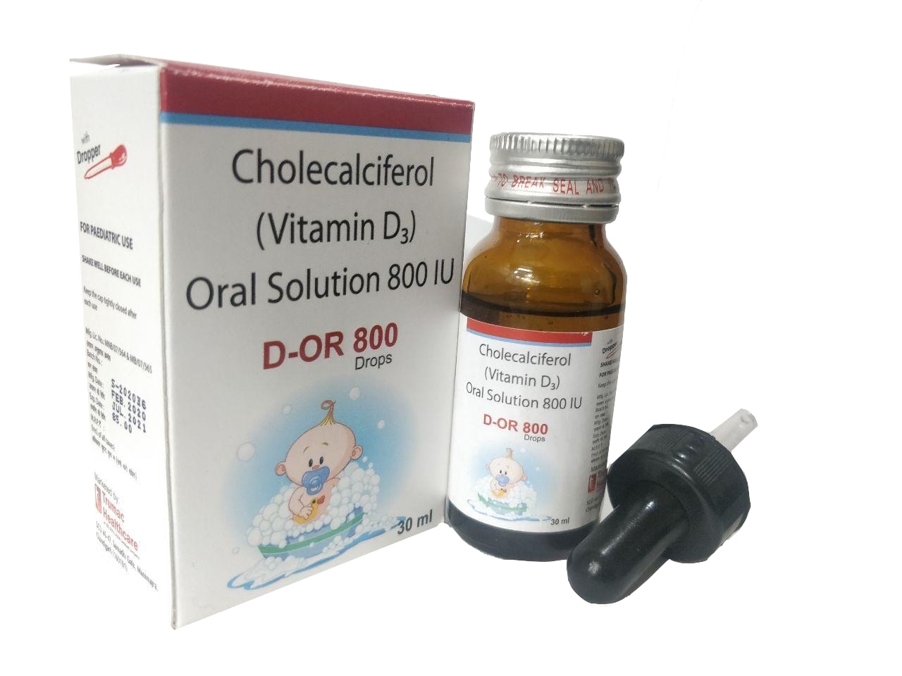 Cholecalciferol (Vitamin D3) 800 I.U Oral Solution Drops — manufactured by Trumac Healthcare