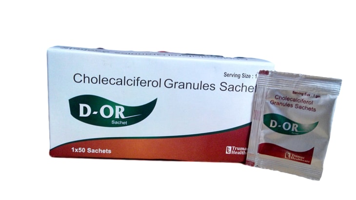 D-OR Sachets — Vitamin D3 (Cholecalciferol) 60000 IU from Trumac Healthcare PCD Pharma Franchise India