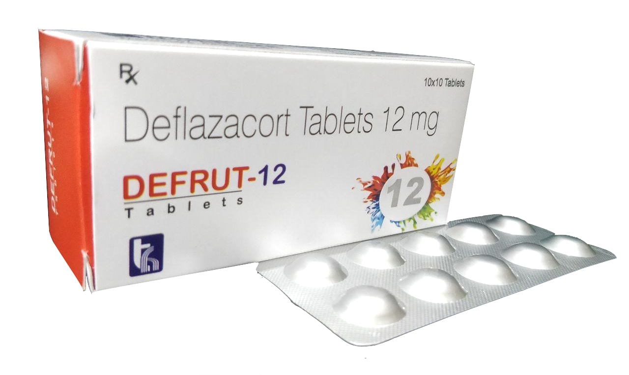 Defrut-12 Tablet — Deflazacort 12 mg from Trumac Healthcare PCD Pharma Franchise India