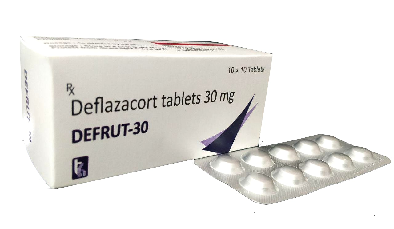 Defrut-30 Tablet — Deflazacort 30 mg from Trumac Healthcare PCD Pharma Franchise India