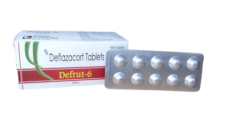 Defrut-6 Tablet — Deflazacort 6 mg from Trumac Healthcare PCD Pharma Franchise India