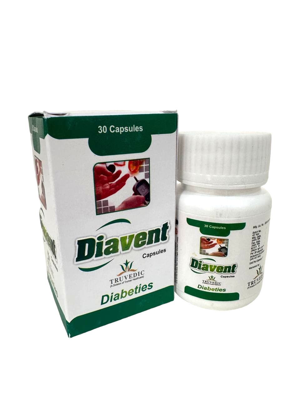Diavent Capsule — Ayurvedic Anti-Diabetic Combination (Gymnema, Karela, Jamun etc.) from Trumac Healthcare PCD Pharma Franchise India