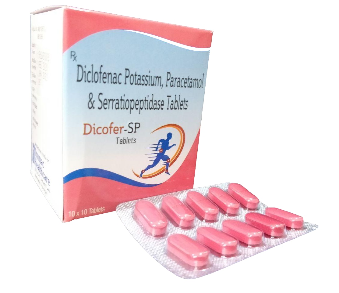 Diclofenac 50 mg + Paracetamol 325 mg + Serratiopeptidase 15 mg Tablet — manufactured by Trumac Healthcare