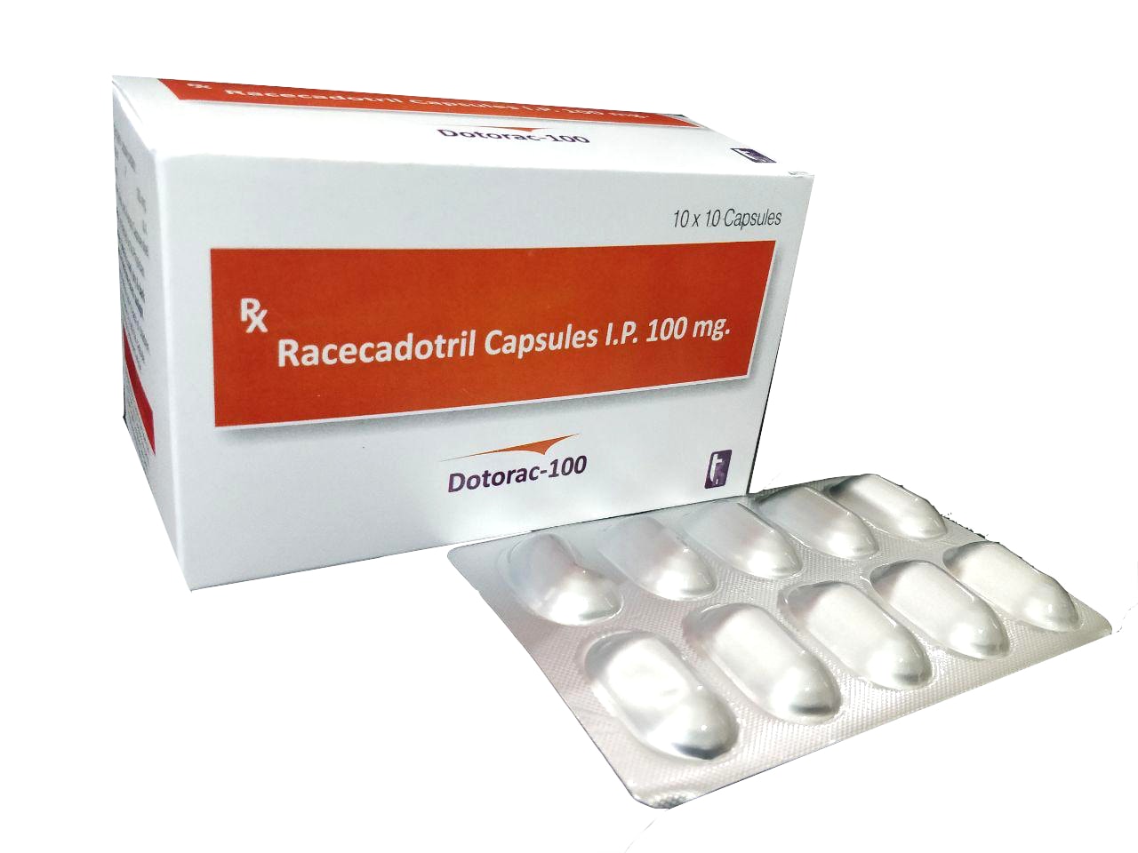 Dotorac-100 Capsule — Racecadotril 100 mg from Trumac Healthcare PCD Pharma Franchise India