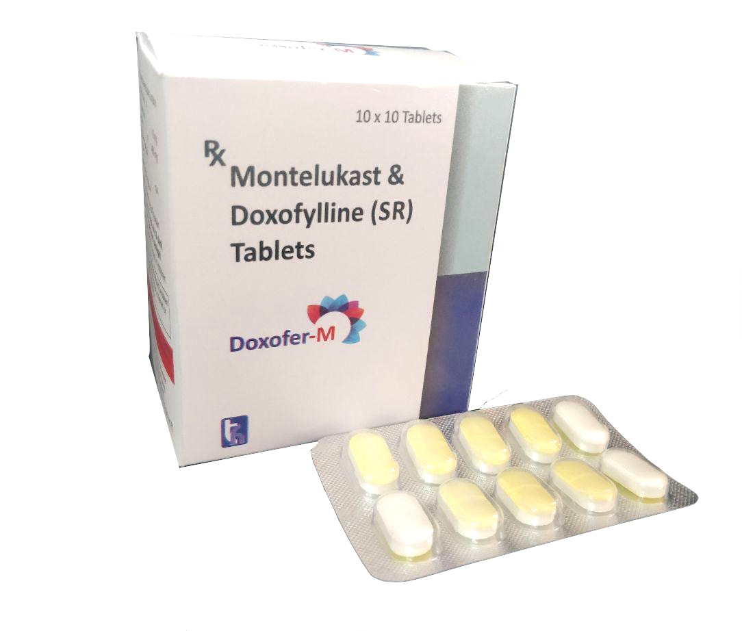 Doxofer-M SR Tablet — Doxofylline 400 mg + Montelukast 10 mg (SR) from Trumac Healthcare PCD Pharma Franchise India