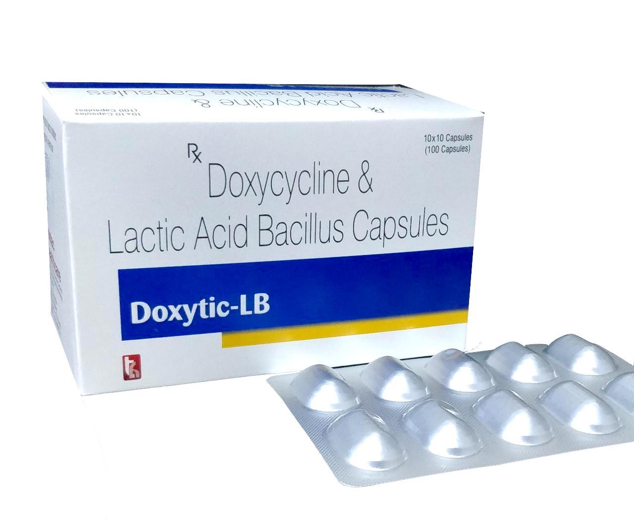 Doxytic-LB Tablet — Doxycycline 100 mg + Lactobacillus 90 Million Spores from Trumac Healthcare PCD Pharma Franchise India