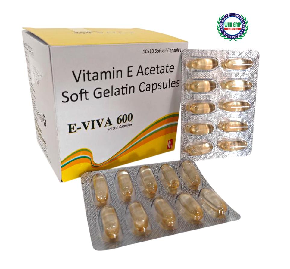 Vitamin E 600 I.U (Tocopheryl Acetate 600 IU) *Brand Leader* : Evion-600 Caps (Merck) Softgel — manufactured by Trumac Healthcare