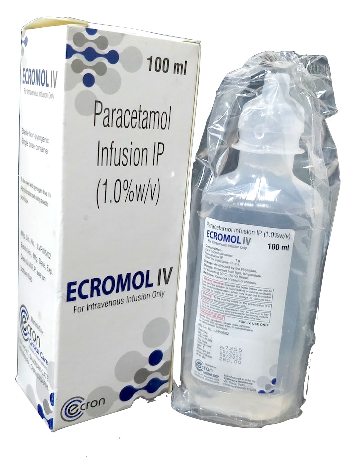 Paracetamol 1000 mg Infusion IV — manufactured by Trumac Healthcare