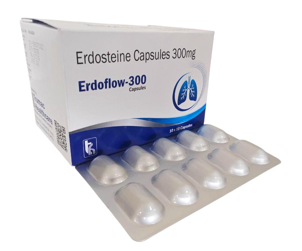 Erdoflow-300 Capsule — Erdosteine 300 mg from Trumac Healthcare PCD Pharma Franchise India