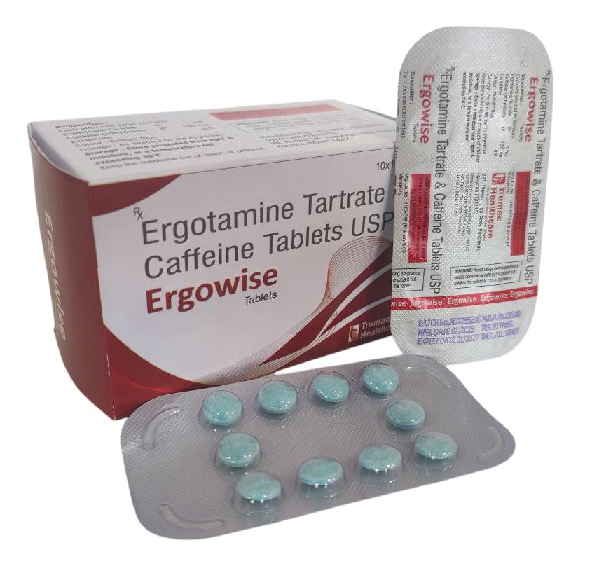 Ergotamine (1 mg) + Caffeine (100 mg) Tablet — manufactured by Trumac Healthcare
