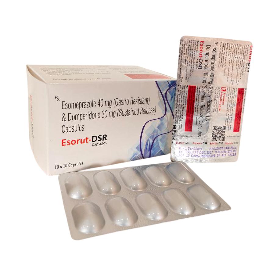 Esomeprazole 40 mg + Domperidine 30 mg Capsule — manufactured by Trumac Healthcare