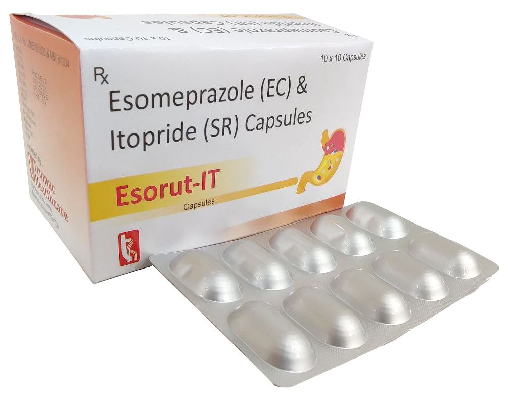 Esomeprazole 40 mg + Itopride 150 mg (Caps) Capsule — manufactured by Trumac Healthcare