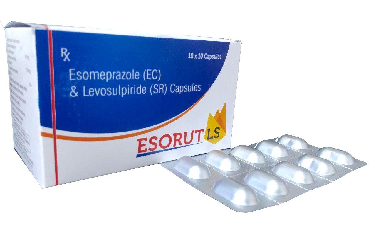 Esomeprazole 40 mg + Levosulpiride 75 mg Tablet — manufactured by Trumac Healthcare
