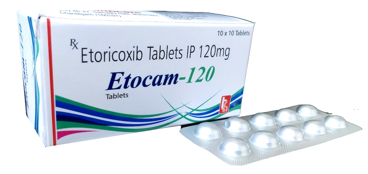 Etocam-120 Tablet — Etoricoxib 120 mg from Trumac Healthcare PCD Pharma Franchise India