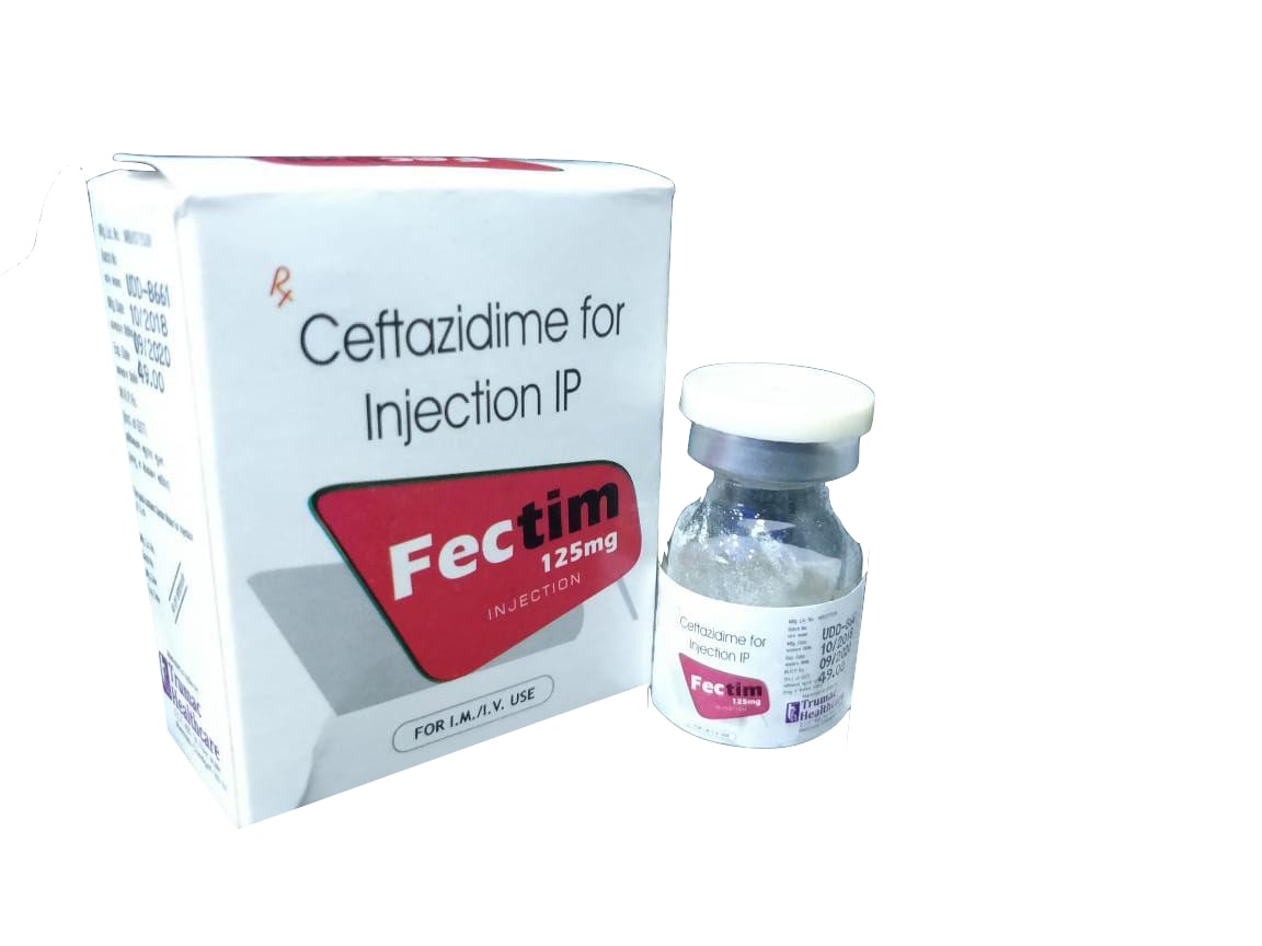 Ceftazidime-125 mg Injection — manufactured by Trumac Healthcare
