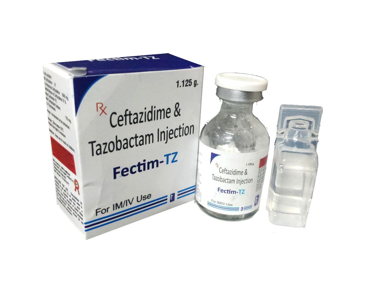 Ceftrazidime 1000 mg + Tazobactam 125 mg Injection — manufactured by Trumac Healthcare
